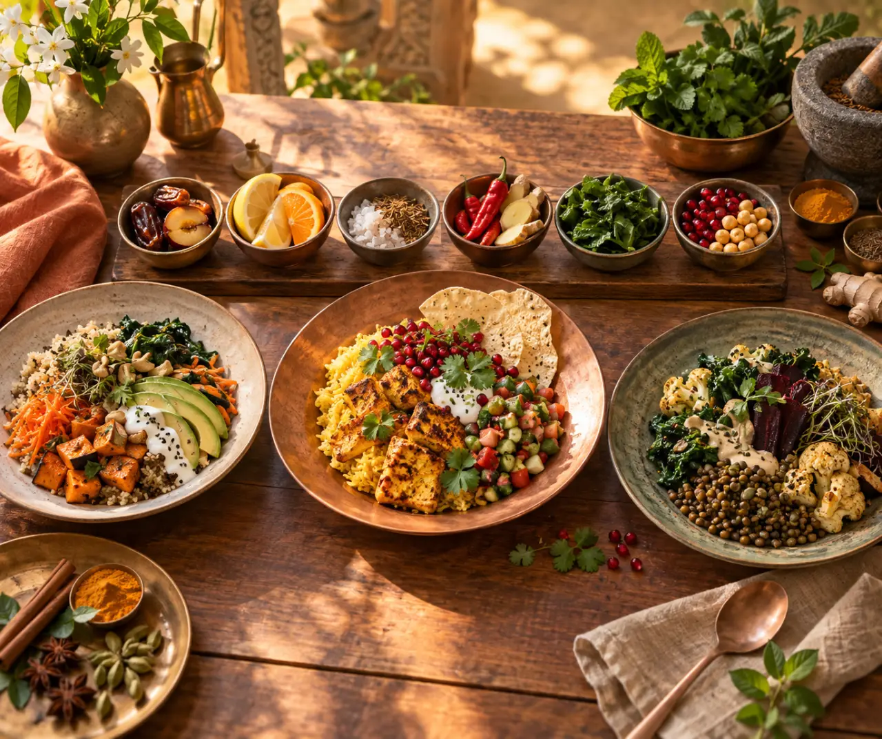 L’alimentation ayurvédique : six saveurs, trois doshas et des repas adaptés