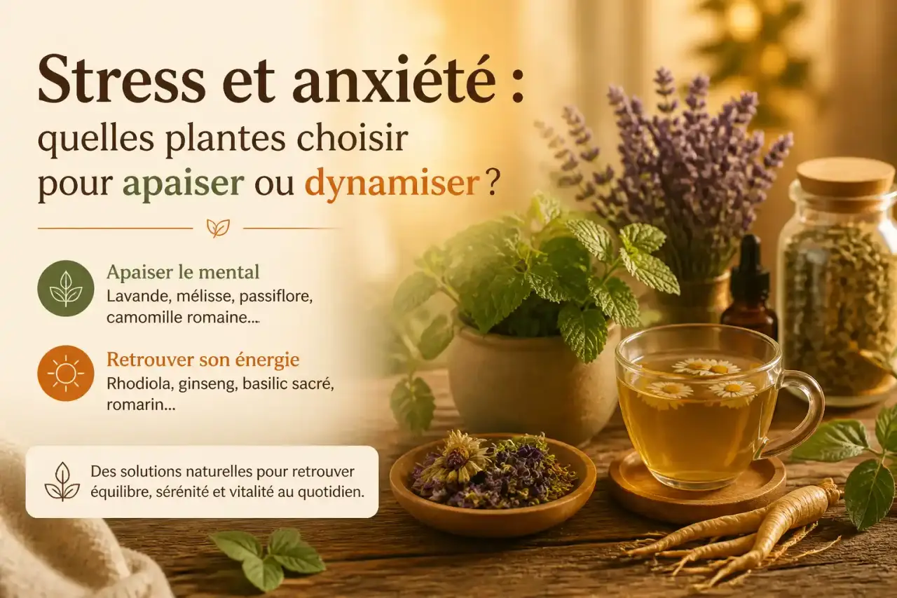 Stress et anxiété : quelles plantes choisir pour apaiser ou dynamiser ?